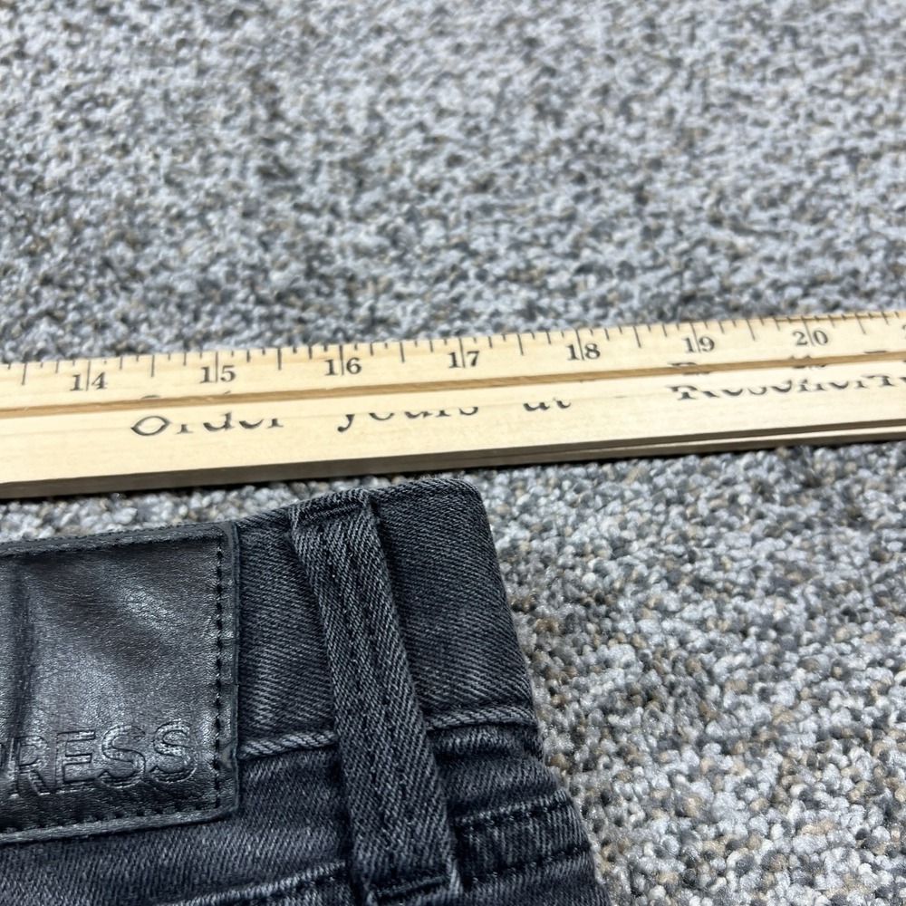 Express Jeans Mens 32x32 Black Rocco Slim‎ Straight Dark Wash Stretch Denim - Picture 6 of 12